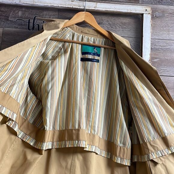 Glen Eagle Trenchcoat Vintage American Traveler , Size 48L, Tan - Picture 8 of 13